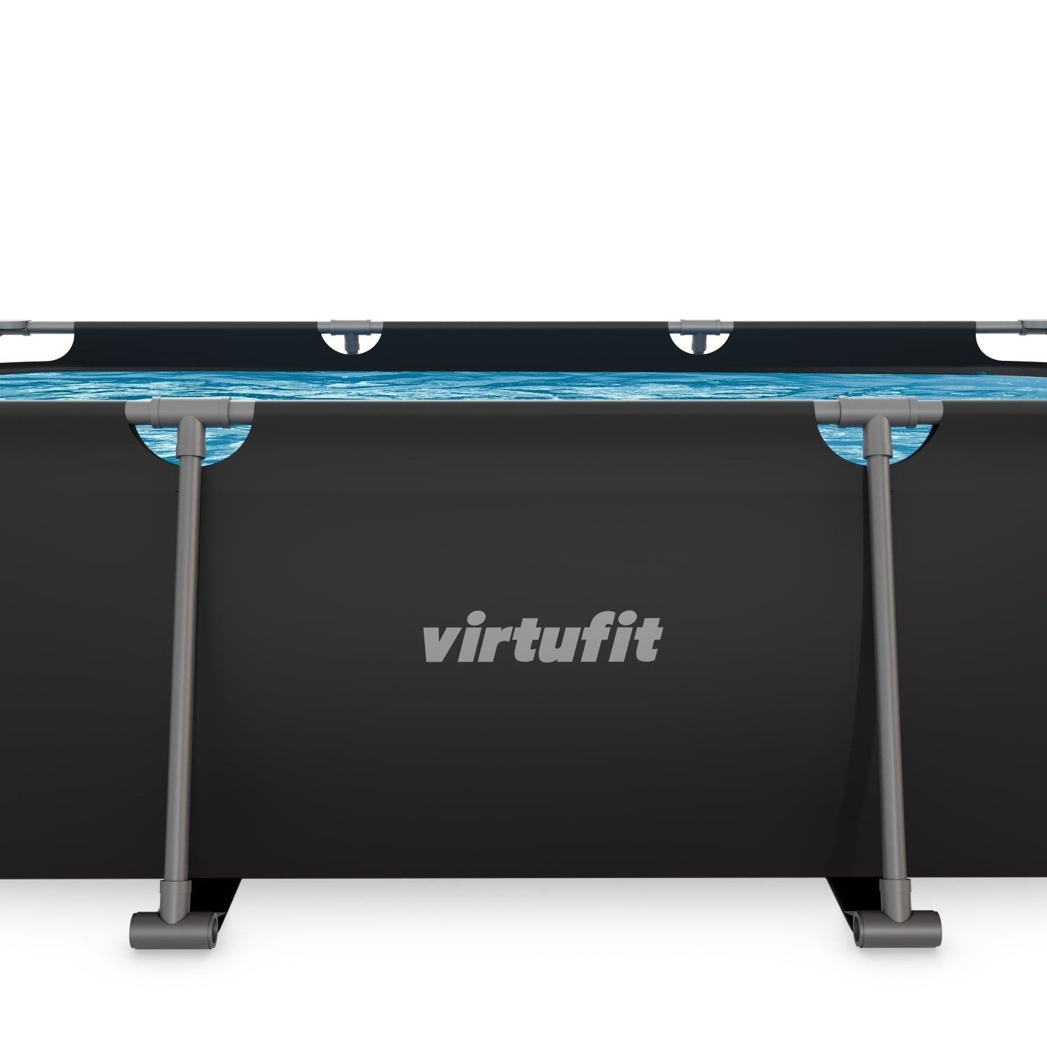 VirtuFit Rechthoekig Zwembad - 300 x 210 x 66 cm - Antraciet