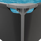 VirtuFit Rechthoekig Zwembad - 300 x 210 x 66 cm - Antraciet