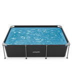 VirtuFit Rechthoekig Zwembad - 260 x 180 x 66 cm - Antraciet