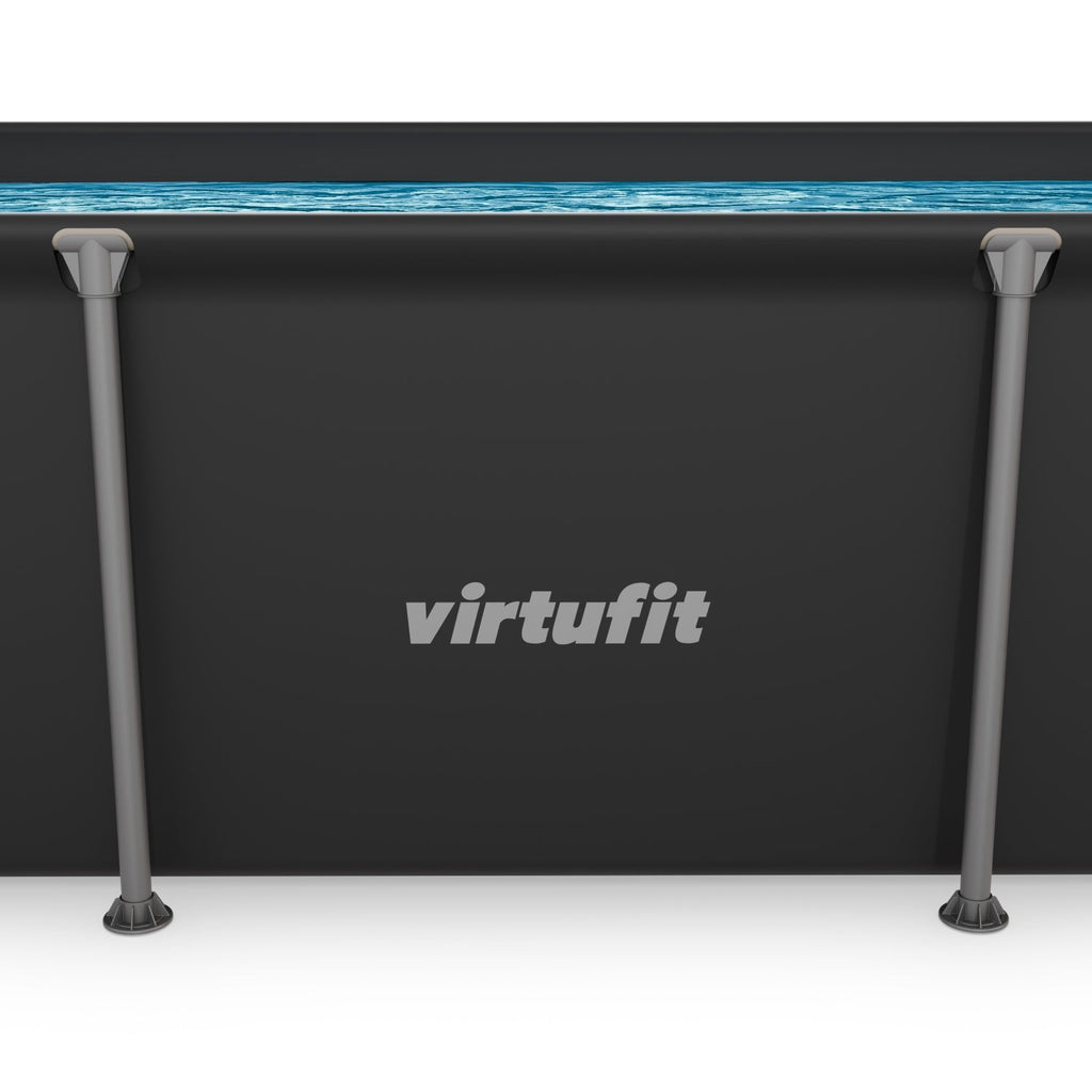 VirtuFit Rechthoekig Zwembad - 260 x 180 x 66 cm - Antraciet