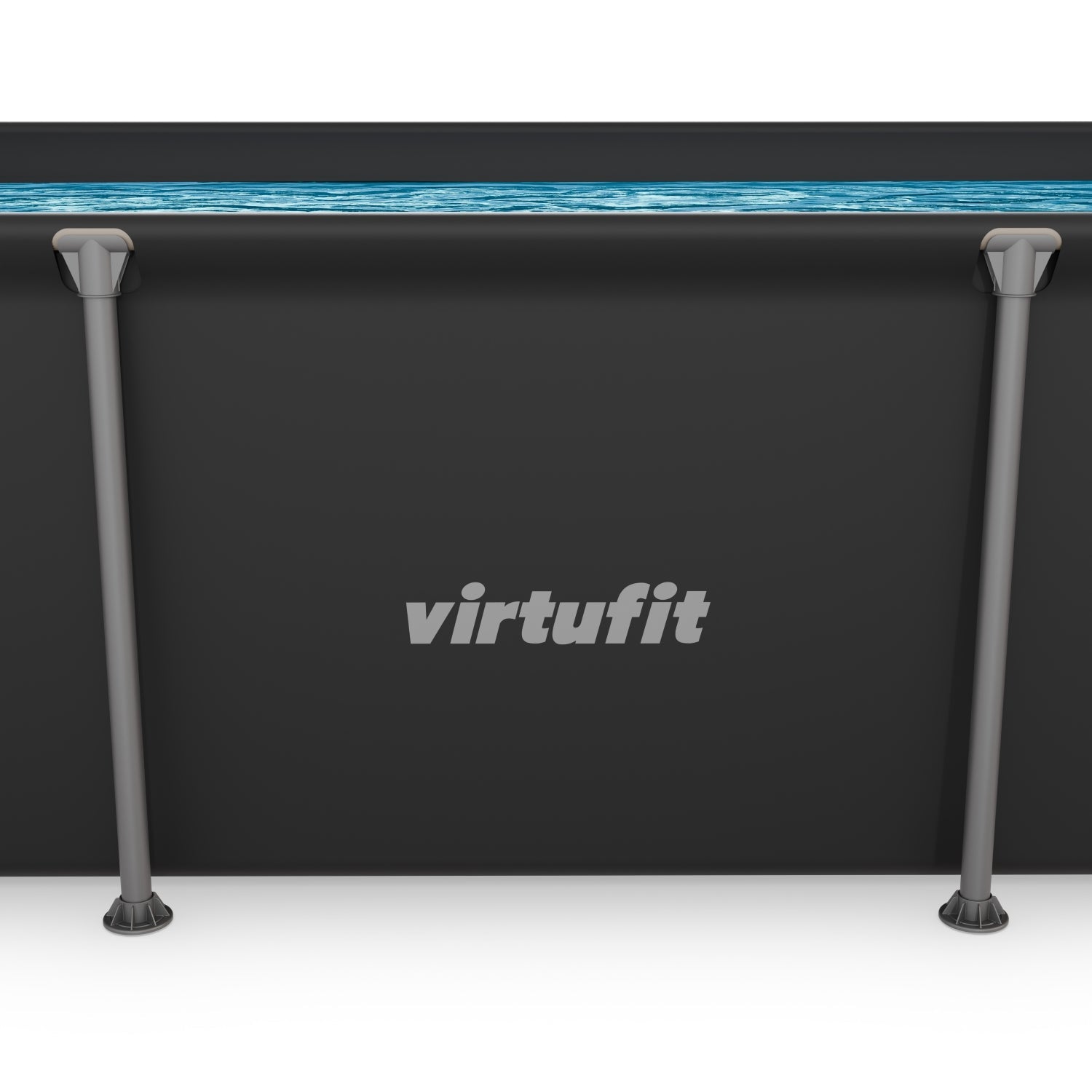 VirtuFit Rechthoekig Zwembad - 260 x 180 x 66 cm - Antraciet