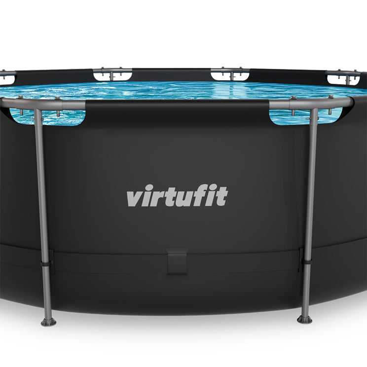 VirtuFit Rond Zwembad - Ø366 x 100 cm - Antraciet