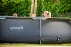 VirtuFit Zwembad Rond Ø366 x 100 cm - Antraciet - Compleet Pakket