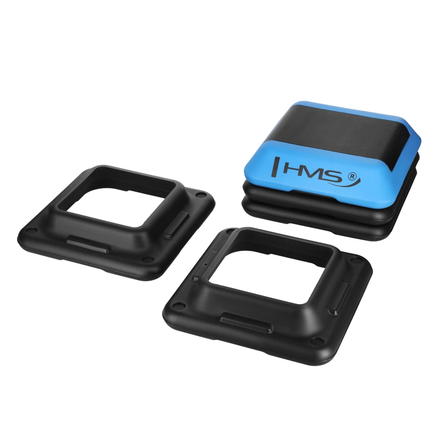 HMS Fitness Mini Aerobic Step - Zwart/Blauw