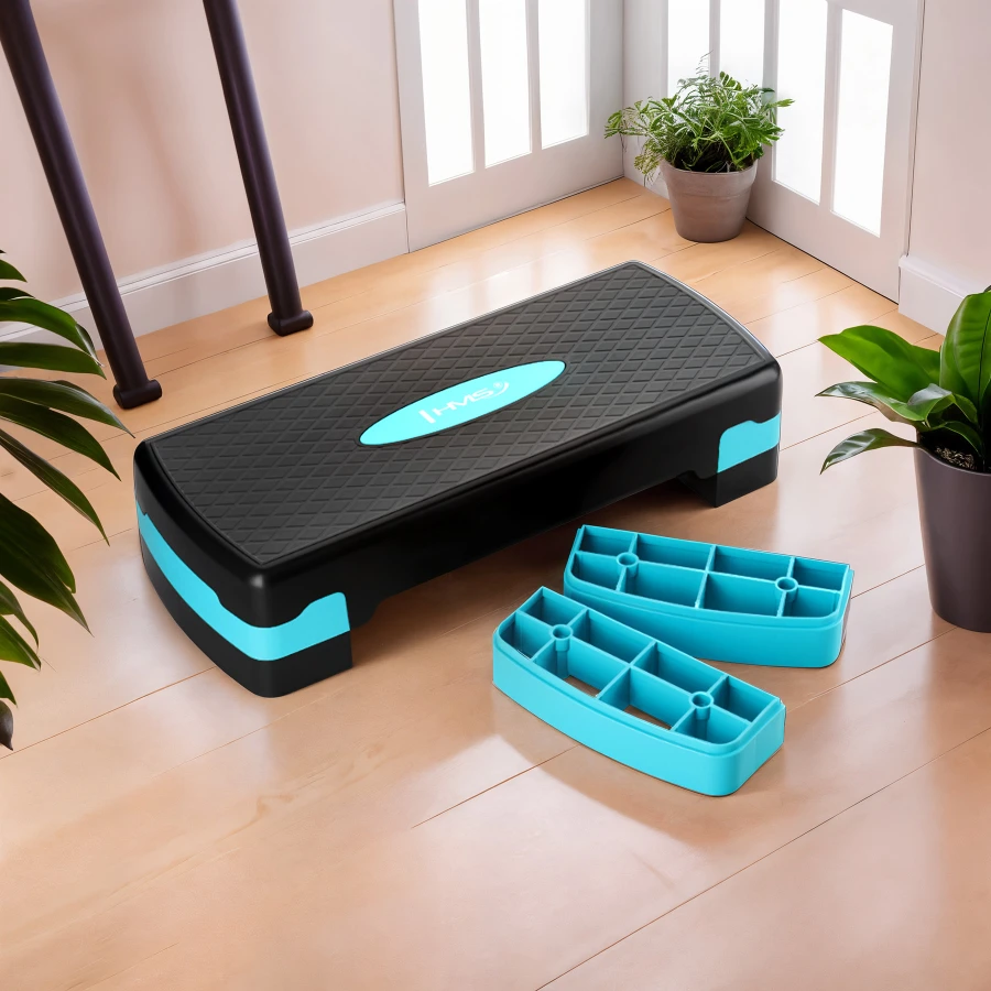HMS Fitness Aerobic Step - Zwart/Blauw