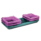 HMS Fitness Aerobic Step - Zwart/Groen/Roze
