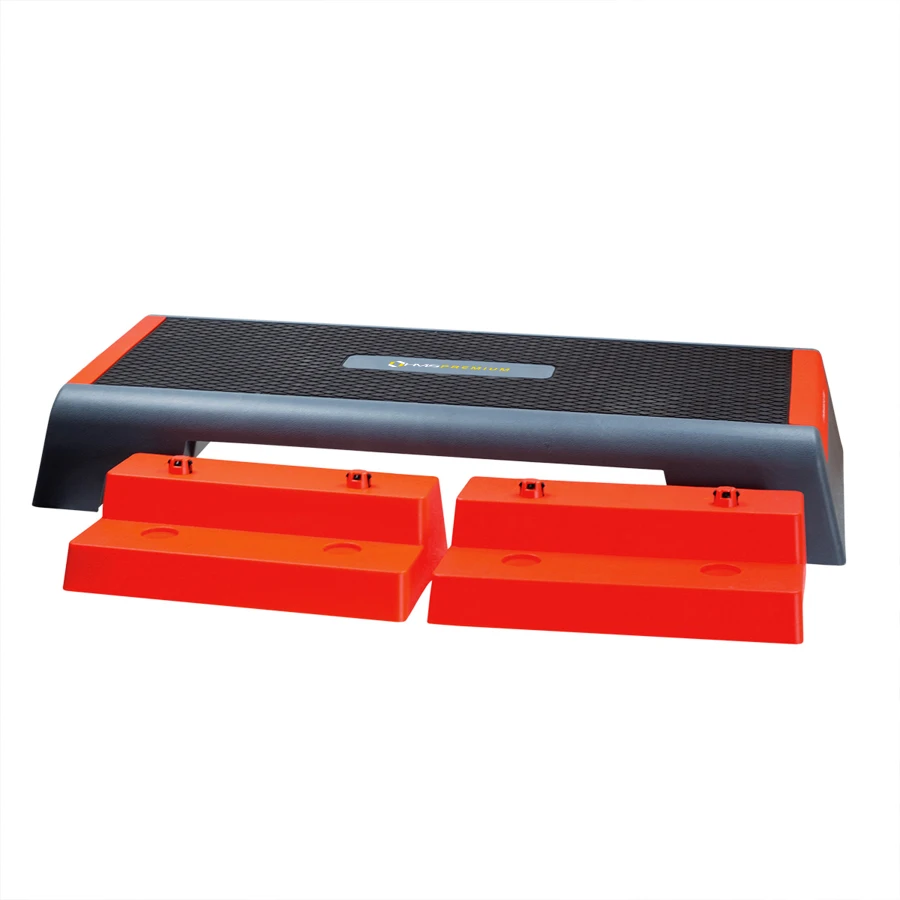 HMS Fitness Premium Aerobic Step - Zwart/Rood