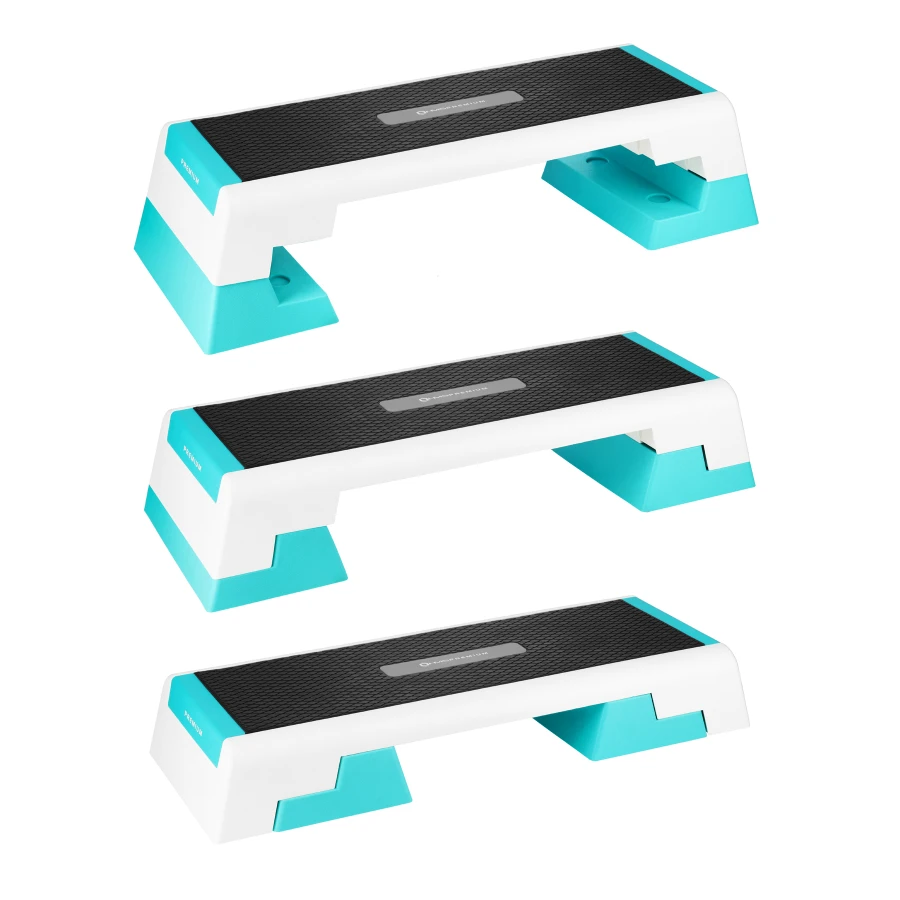HMS Fitness Premium Aerobic Step - Wit/Blauw