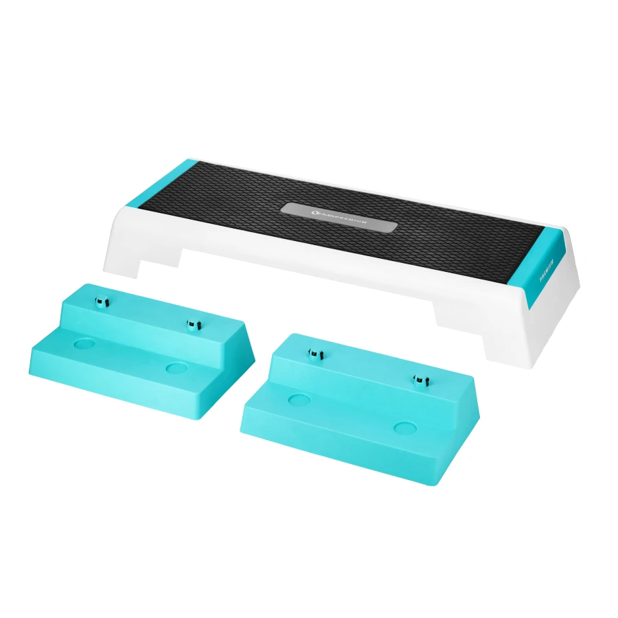 HMS Fitness Premium Aerobic Step - Wit/Blauw