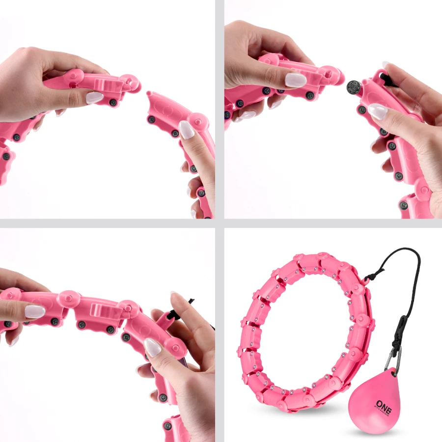 HMS ONE Fitness Hoelahoep - Roze