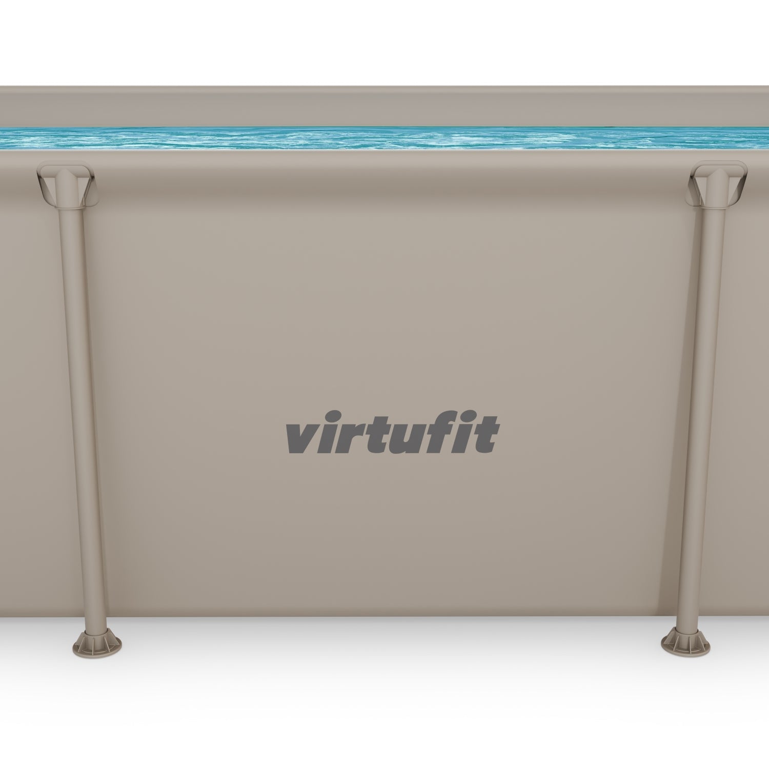 VirtuFit Rechthoekig Zwembad - 260 x 180 x 66 cm - Beige