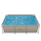 VirtuFit Rechthoekig Zwembad - 260 x 180 x 66 cm - Beige - Inclusief Filterpomp