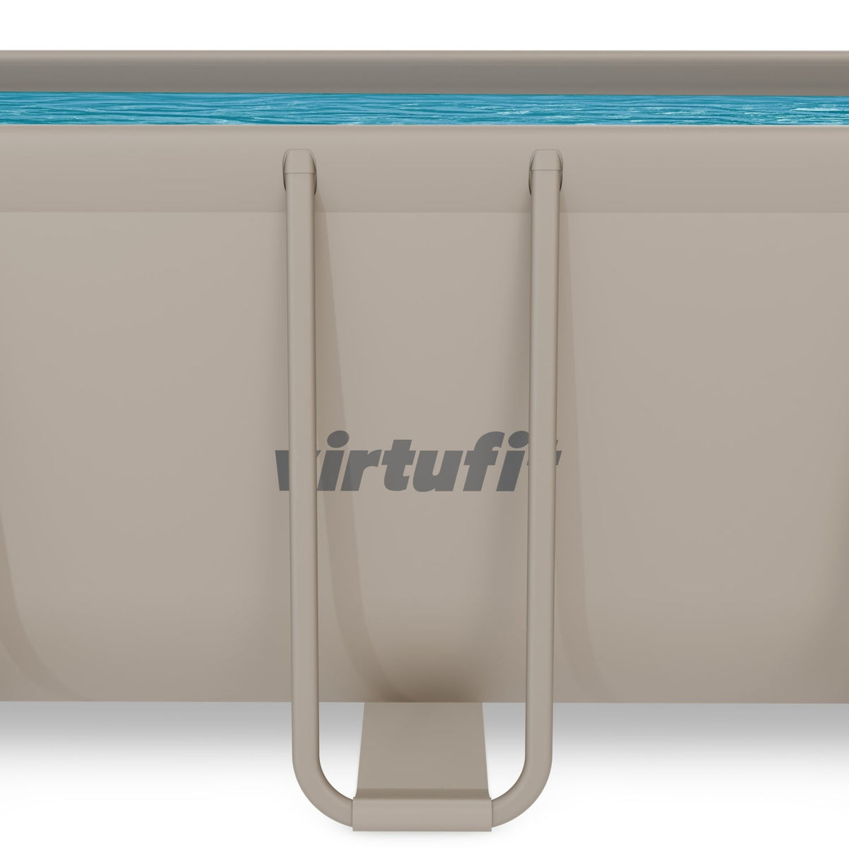 VirtuFit Rechthoekig Zwembad 400 x 200 x 122 cm - Beige - Inclusief Filterpomp - Tweedekans