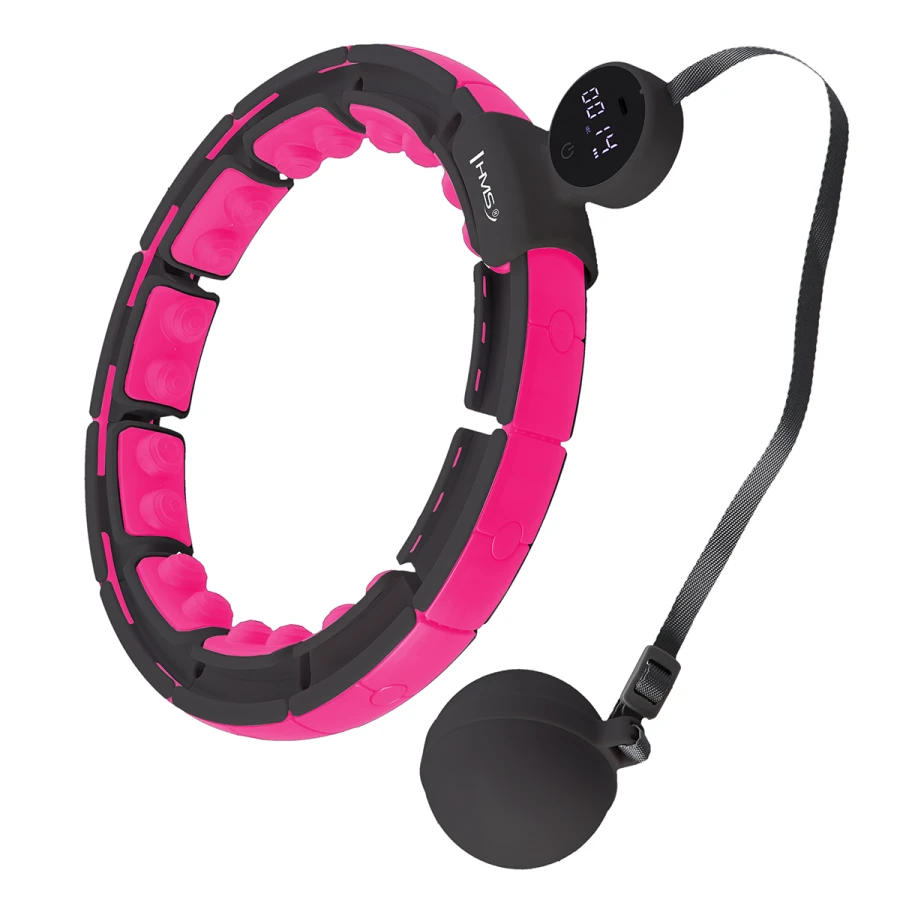 HMS Set Hoelahoep - Zwart/Roze + Afslank Tailleband