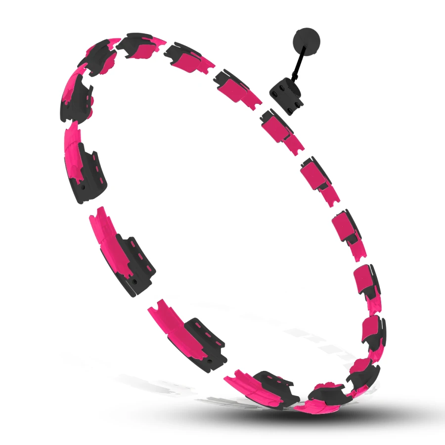 HMS Set Hoelahoep - Zwart/Roze + Afslank Tailleband