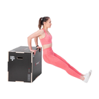 HMS Fitness Plyobox Hout - 75 x 60 x 50 cm - Zwart