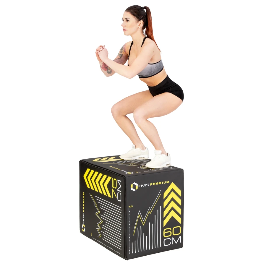 HMS Fitness Premium Soft Plyobox - 75 x 60 x 50 cm