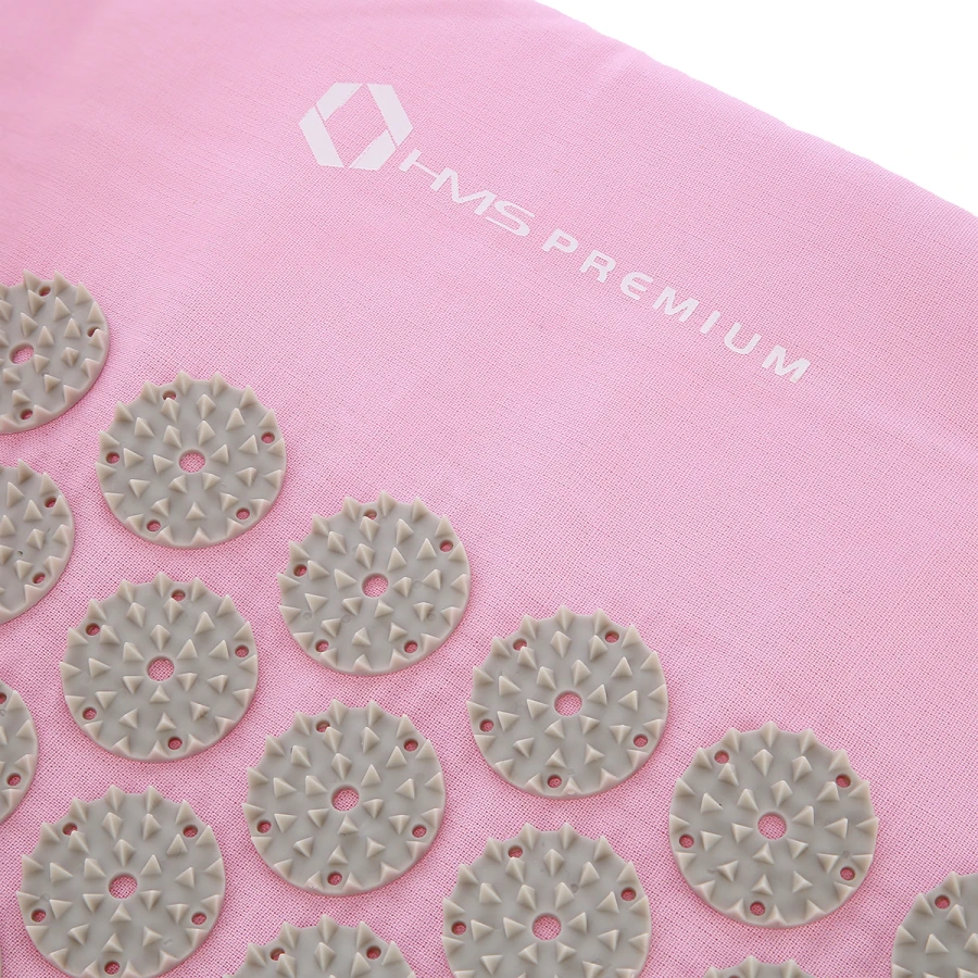 HMS Premium Spijkermat met Spijkerkussen - Roze/Grijs