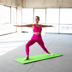 HMS Fitness Mat - Groen/Grijs - 15 mm