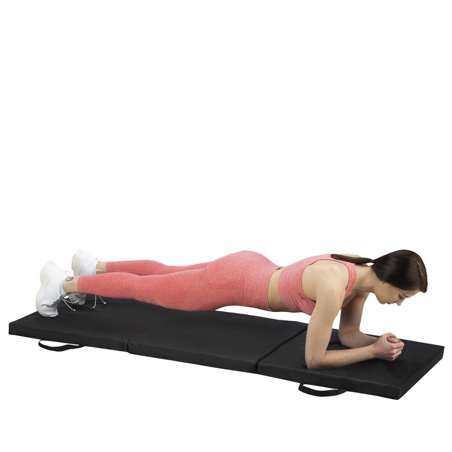 HMS Premium Opvouwbare Fitness Mat - Zwart