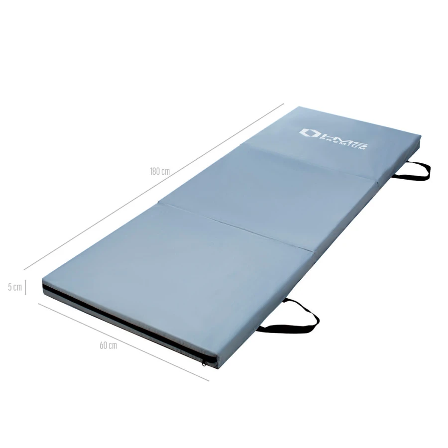 HMS Premium Opvouwbare Fitness Mat - Grijs