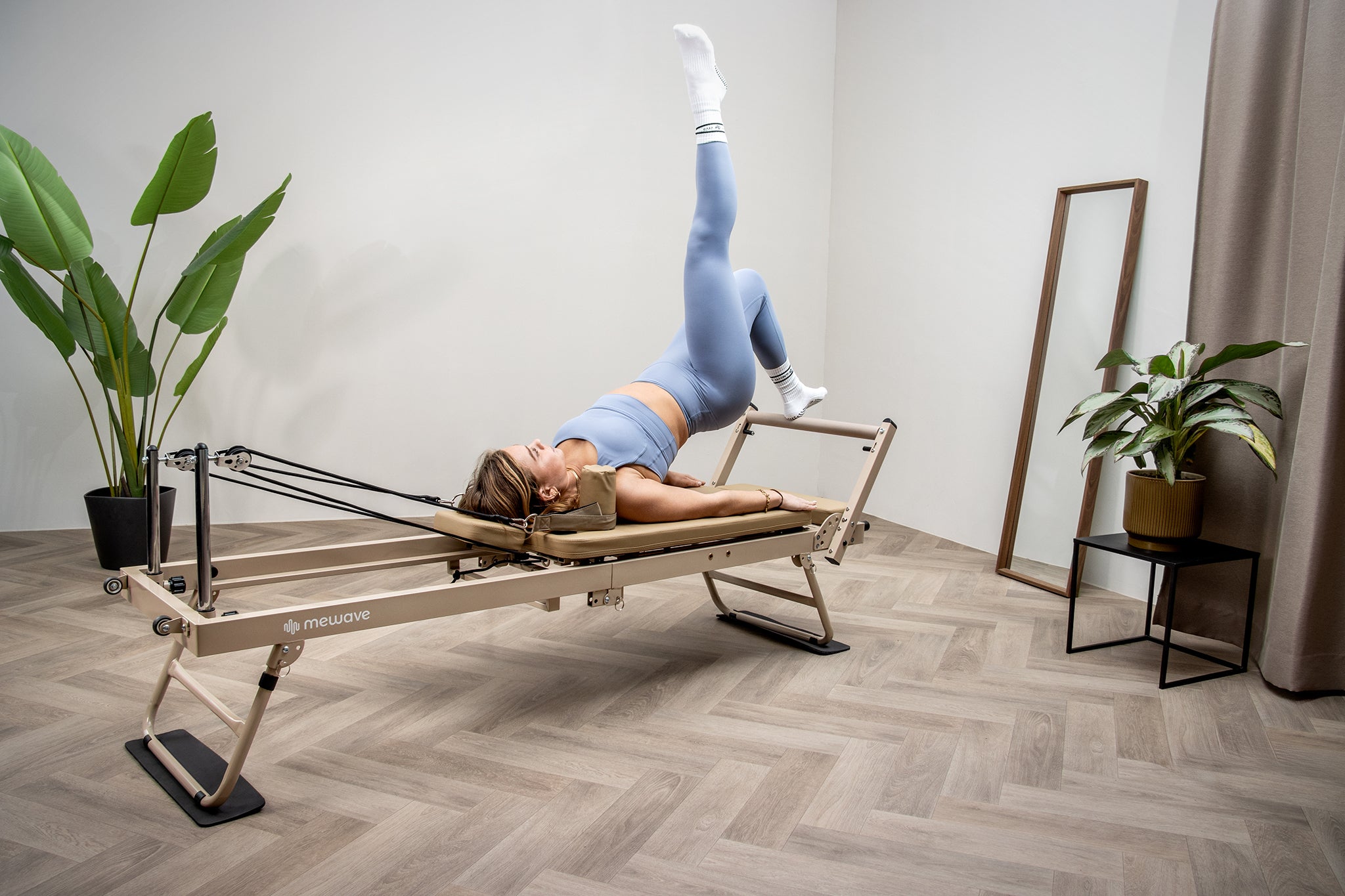 Mewave Pilates Reformer Pro - Beige