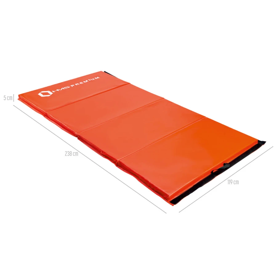 HMS Premium Opvouwbare Fitness Mat - Rood