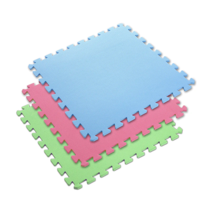 One Fitness Puzzelmat - Set van 9 - 10 mm - Multi