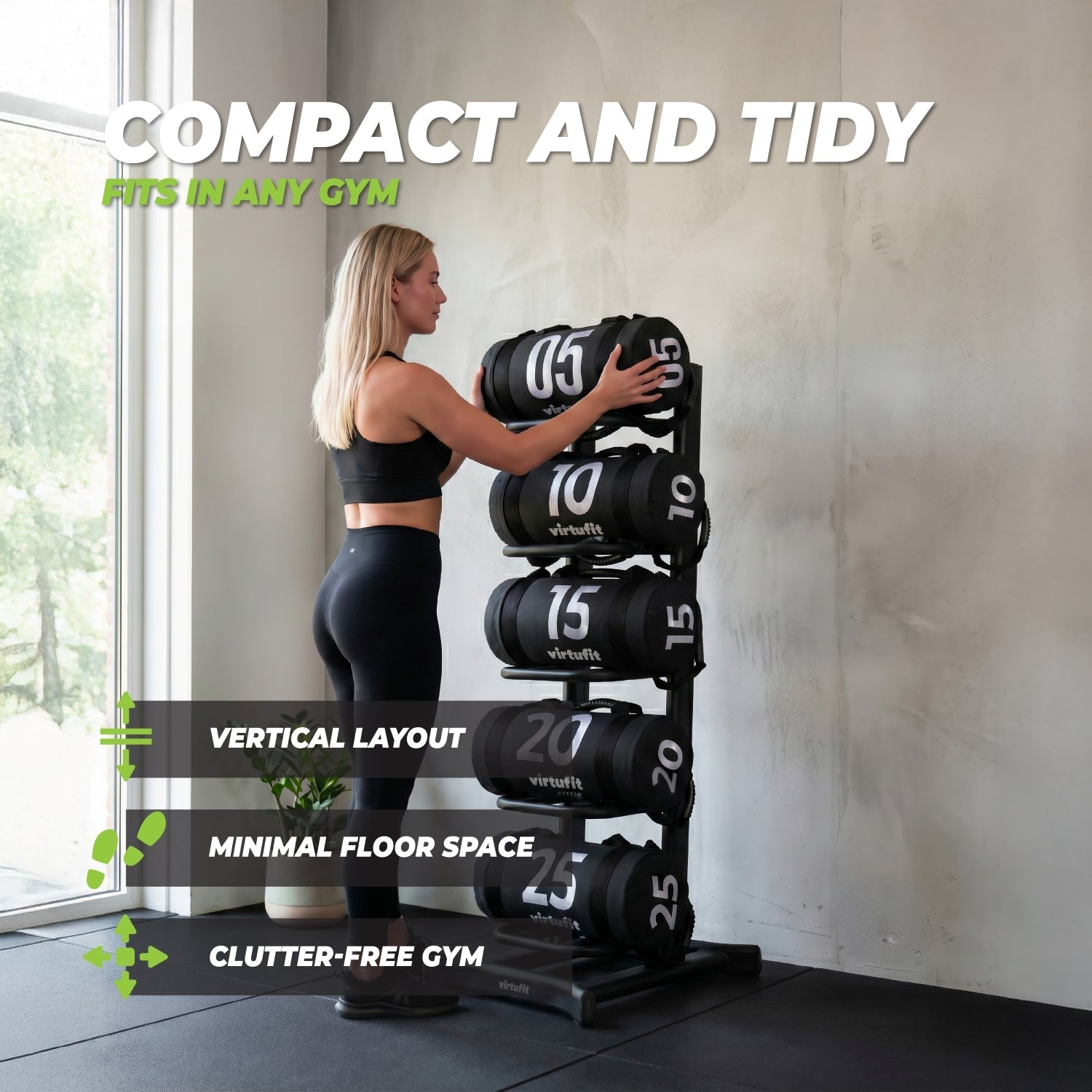VirtuFit Power Bag en Wall Ball opbergrek