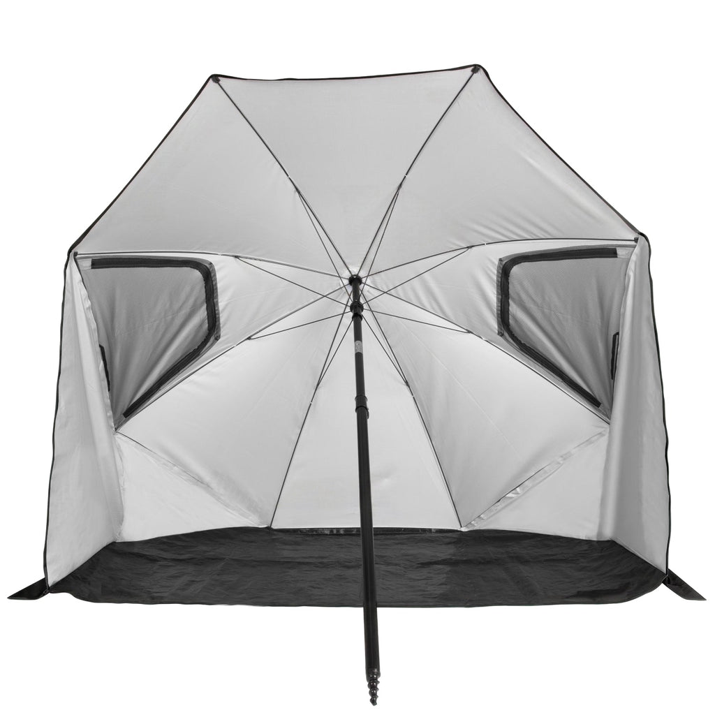 VirtuFit Strandparasol Premium - Windscherm - Strandtent - 200 cm - Zwart