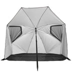 VirtuFit Strandparasol Premium - Windscherm - Strandtent - 200 cm - Zwart