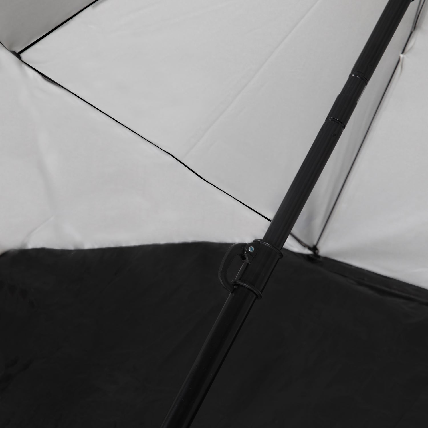 VirtuFit Strandparasol Premium - Windscherm - Strandtent - 200 cm - Zwart