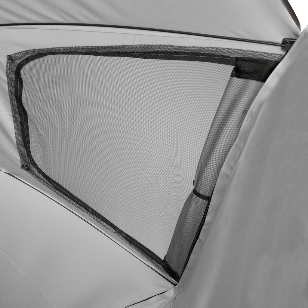 VirtuFit Strandparasol Premium - Windscherm - Strandtent - 200 cm - Zwart