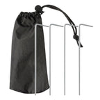 VirtuFit Strandparasol Premium - Windscherm - Strandtent - 200 cm - Zwart