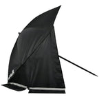 VirtuFit Strandparasol - Windscherm - Strandtent - 160 cm - Zwart