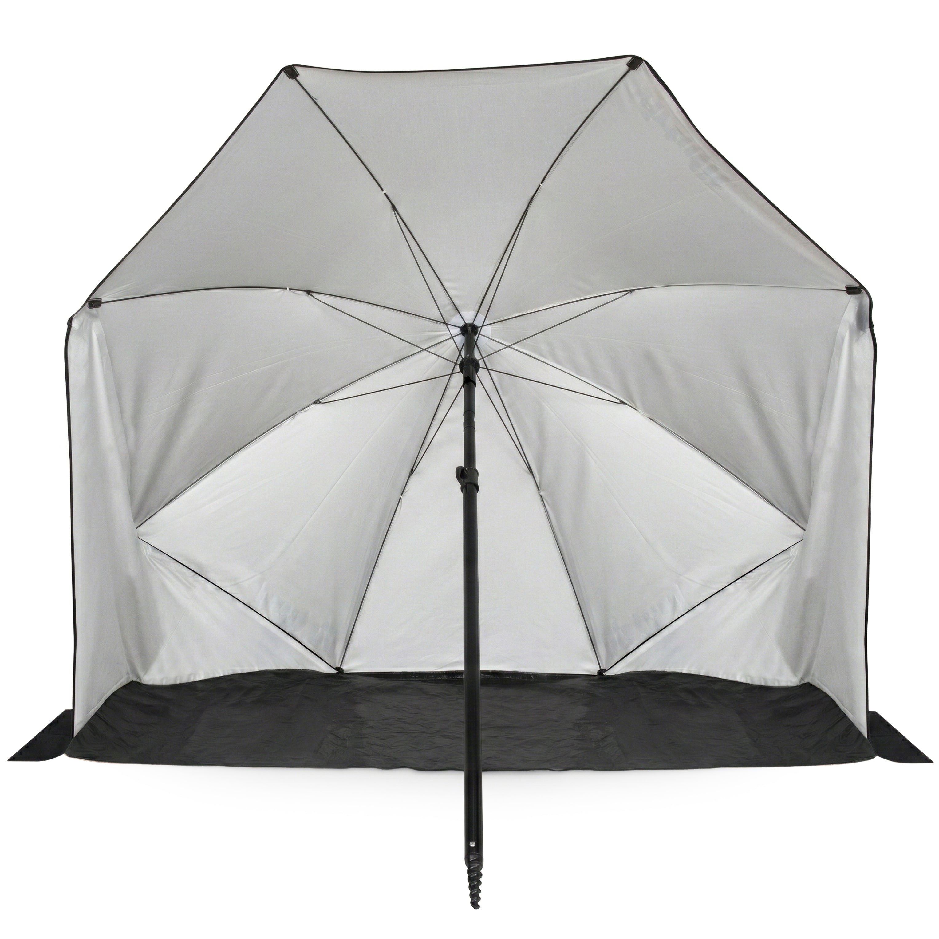 VirtuFit Strandparasol - Windscherm - Strandtent - 160 cm - Zwart