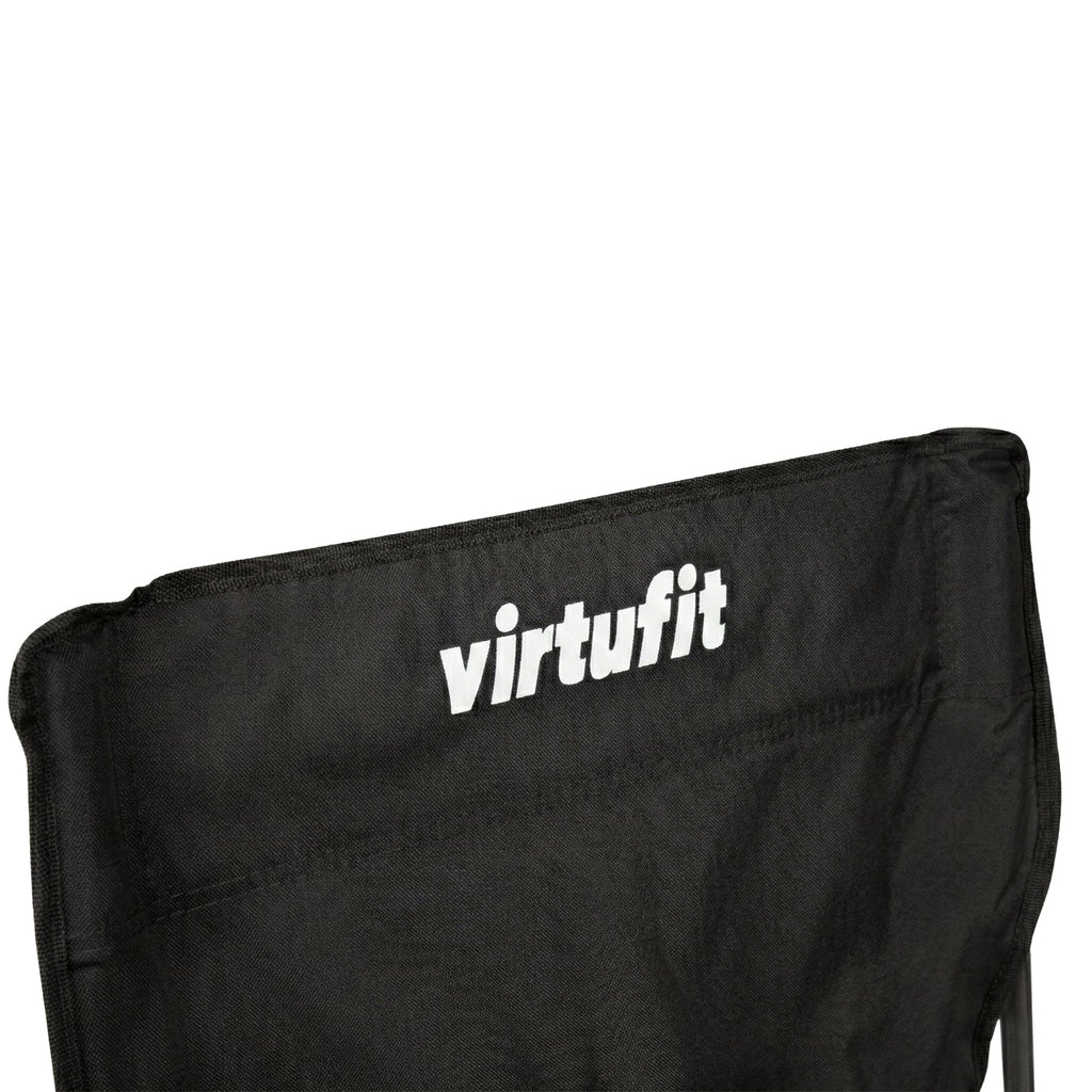 VirtuFit Opvouwbare Camping Stoel - Strandstoel - Zwart