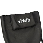 VirtuFit Campingstoel opvouwbaar met voetsteun - Strandstoel - Zwart - Set van 2