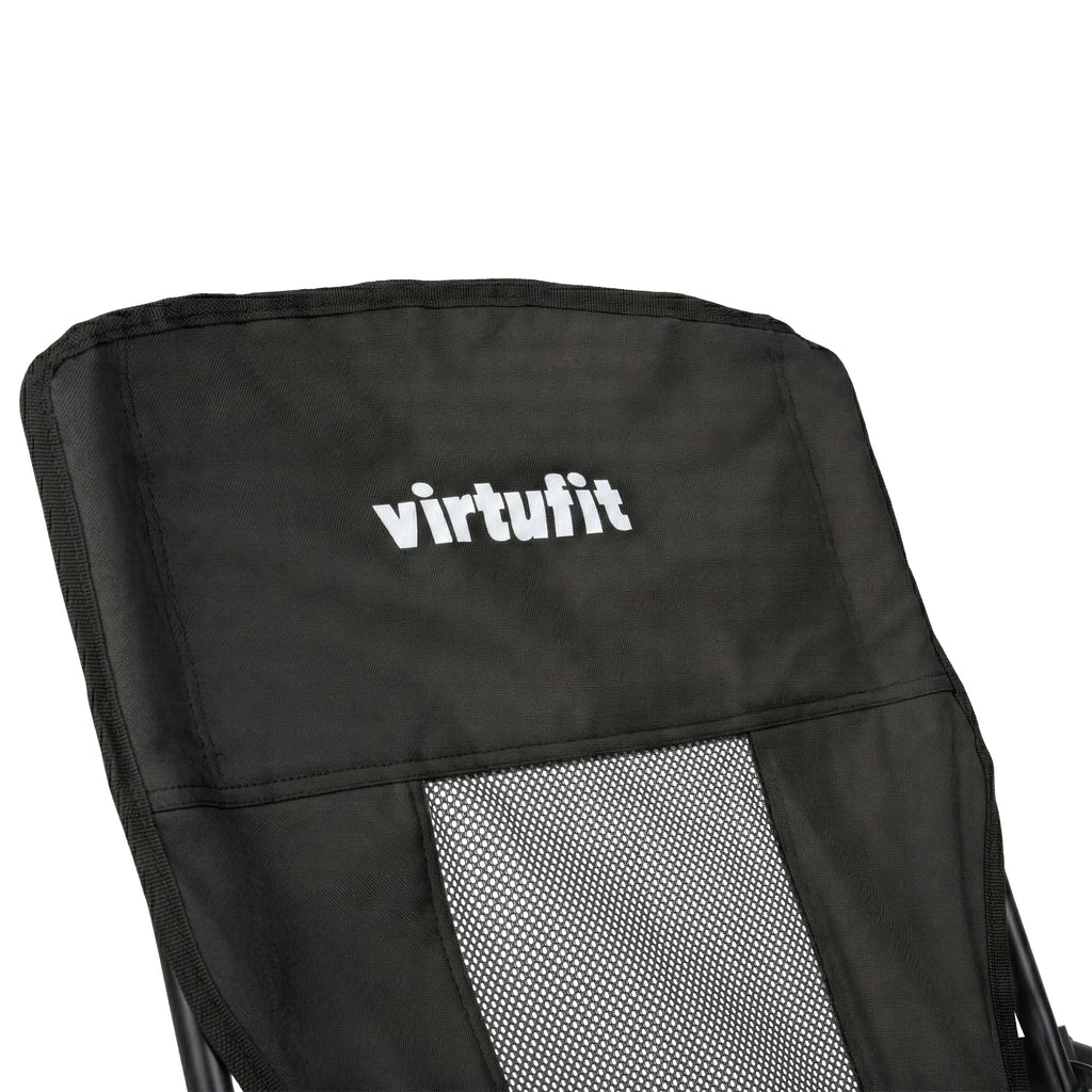 VirtuFit Strandstoel opvouwbaar - Campingstoel - Zwart