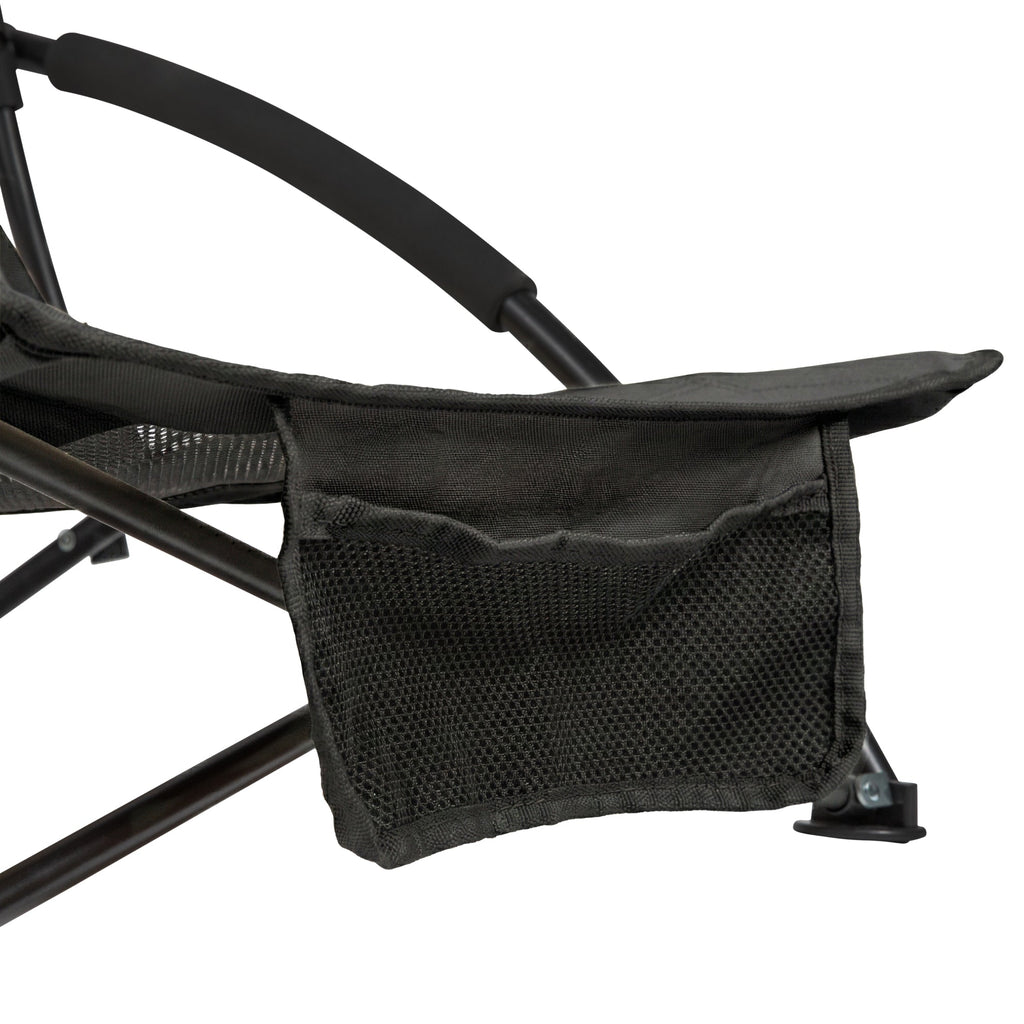 VirtuFit Strandstoel opvouwbaar - Campingstoel - Zwart