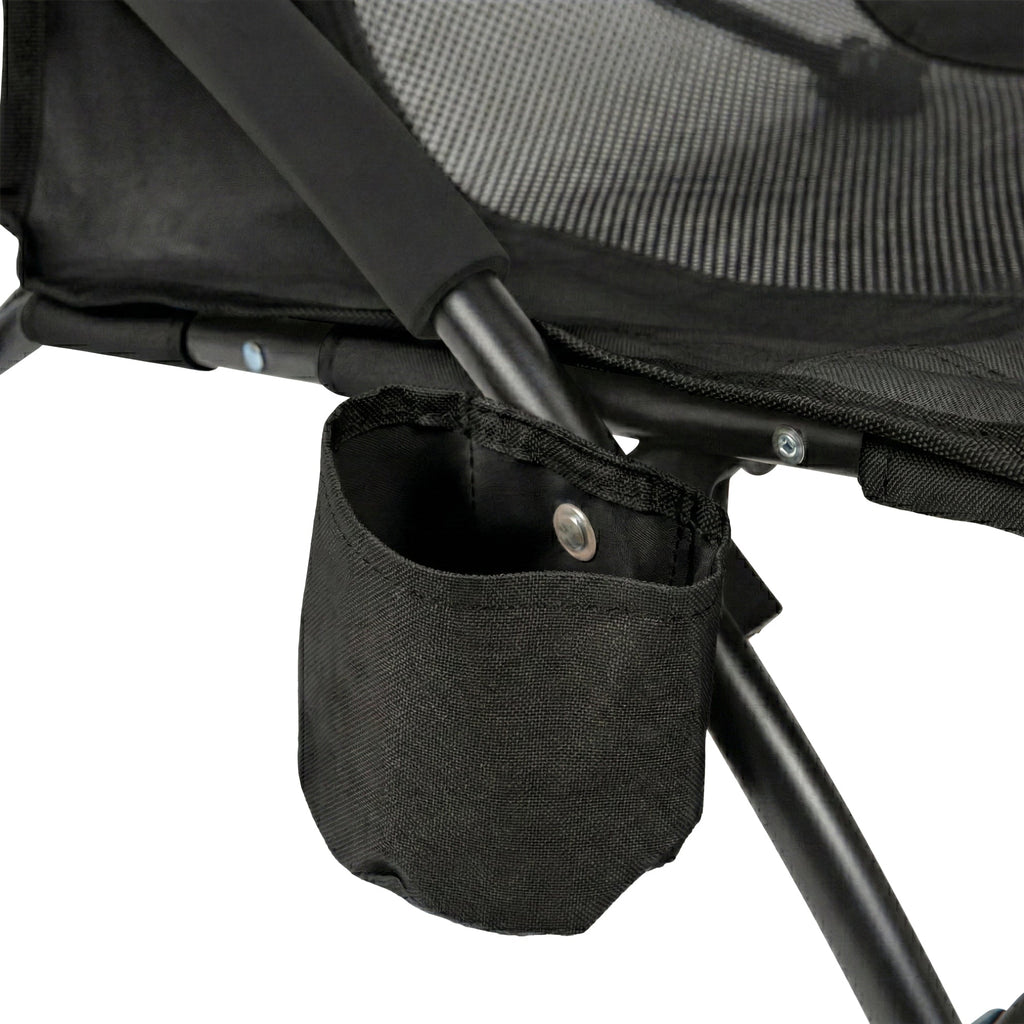 VirtuFit Strandstoel opvouwbaar - Campingstoel - Zwart