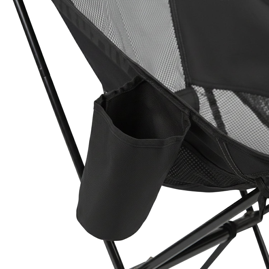 VirtuFit Camping Stoel Compact - Strandstoel - Opvouwbaar - Zwart