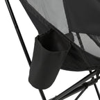 VirtuFit Camping Stoel Compact - Strandstoel - Opvouwbaar - Zwart