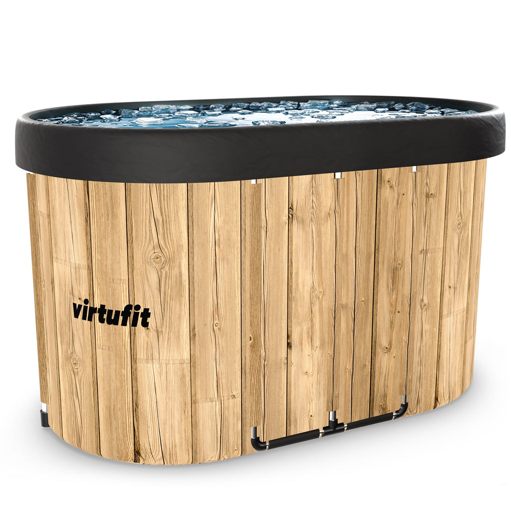 VirtuFit IJsbad Ovaal - Wood Look - 500 Liter - Inclusief accessoires