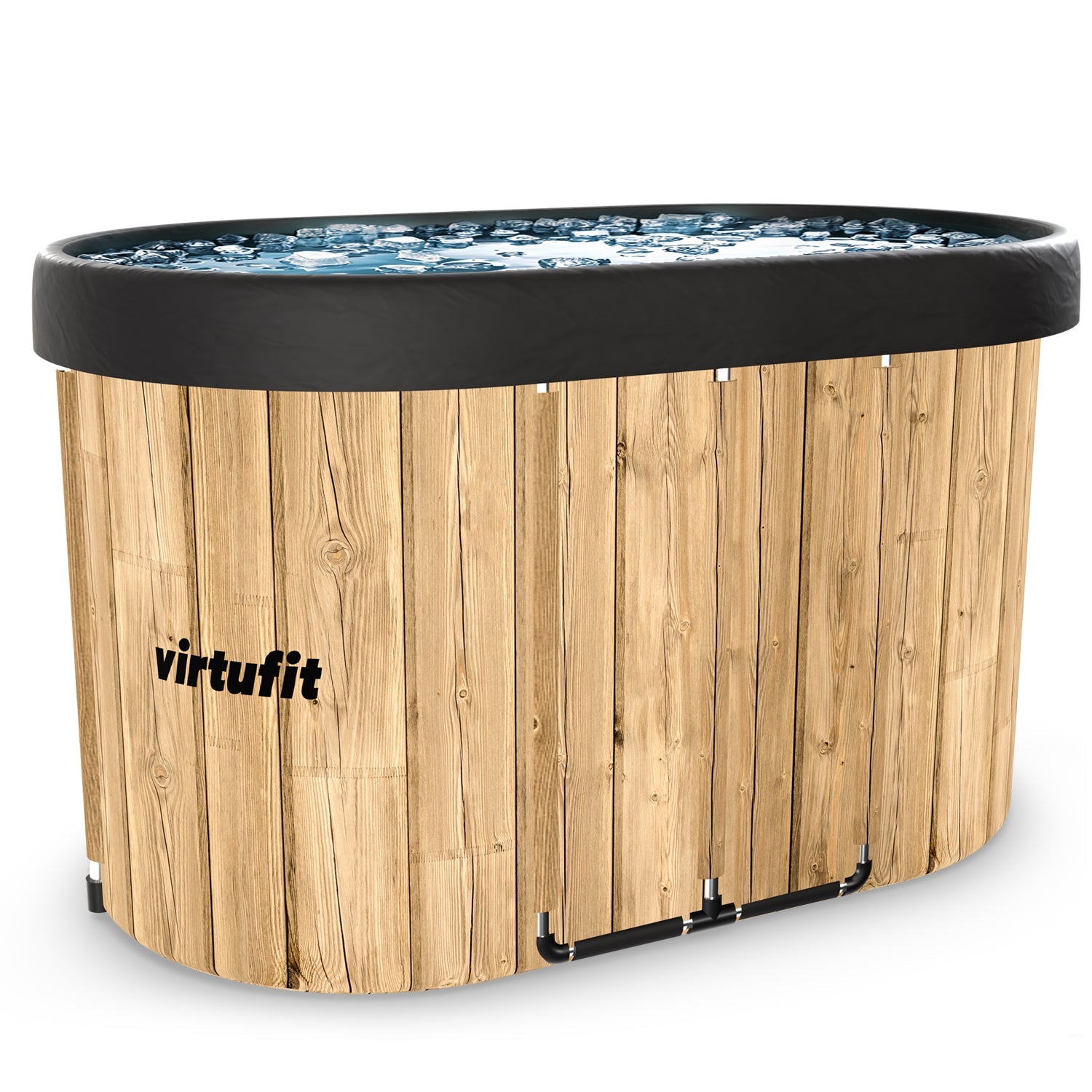 VirtuFit IJsbad Ovaal - Wood Look - 500 Liter - Inclusief accessoires