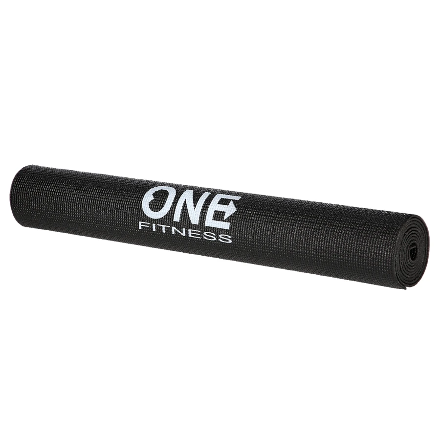 One Fitness Yogamat - Zwart - 3 mm