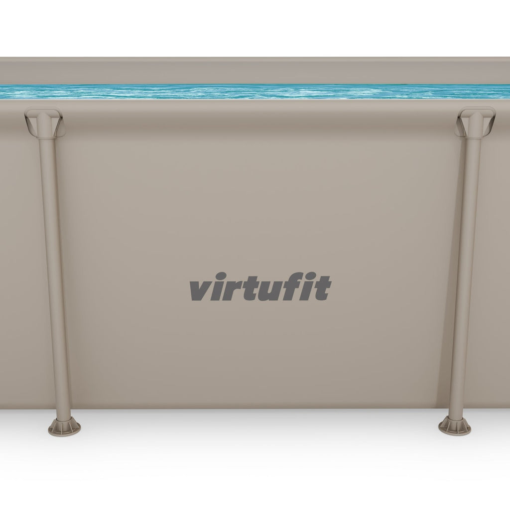 VirtuFit Rechthoekig Zwembad - 260 x 180 x 66 cm - Beige - Compleet Pakket