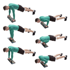 HMS 12-in-1 Push Up Board inclusief Opdruksteunen - Rood - Afbeelding 7