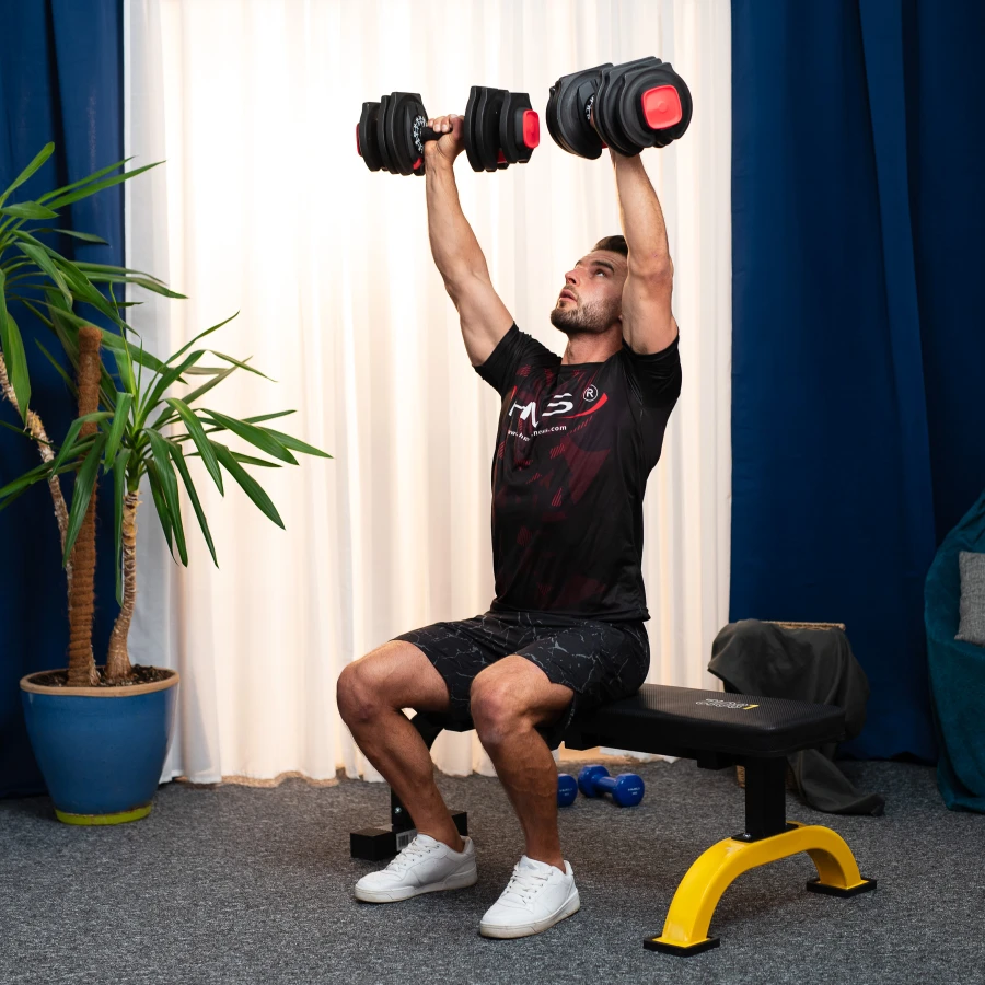 HMS 3-in-1 Verstelbare Dumbbell Set - 43,5 kg
