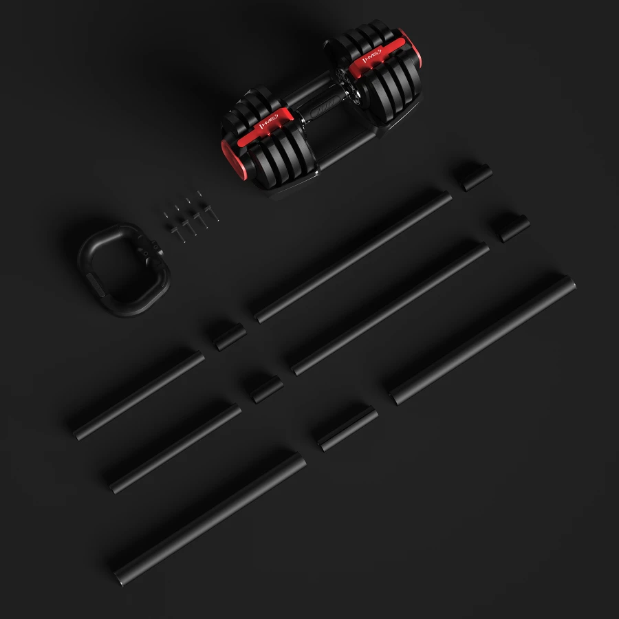 HMS 3-in-1 Verstelbare Dumbbell Set - 43,5 kg